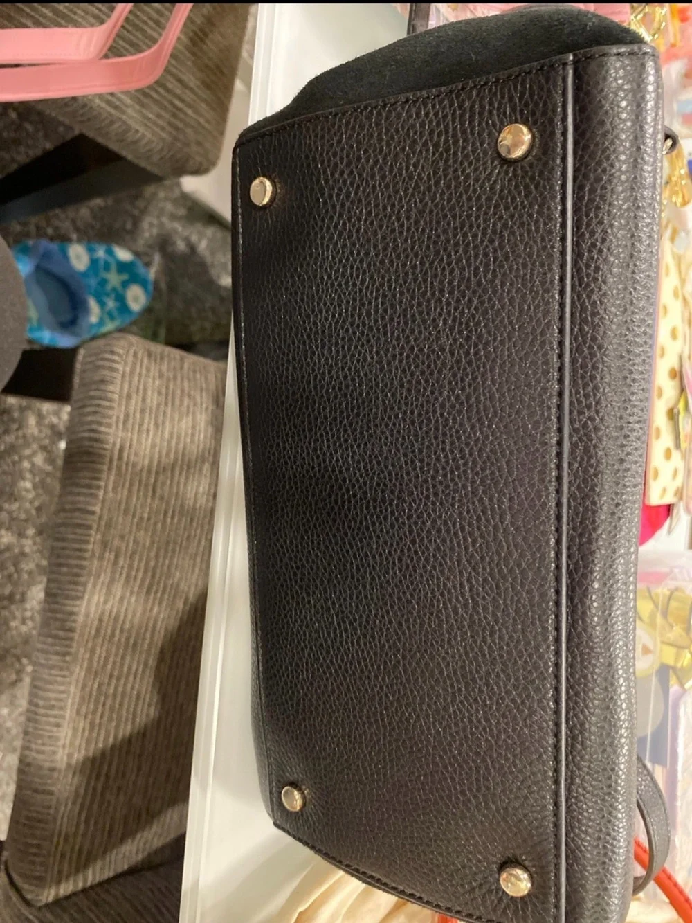 Kate Spade Black Pebbled Leather Satchel